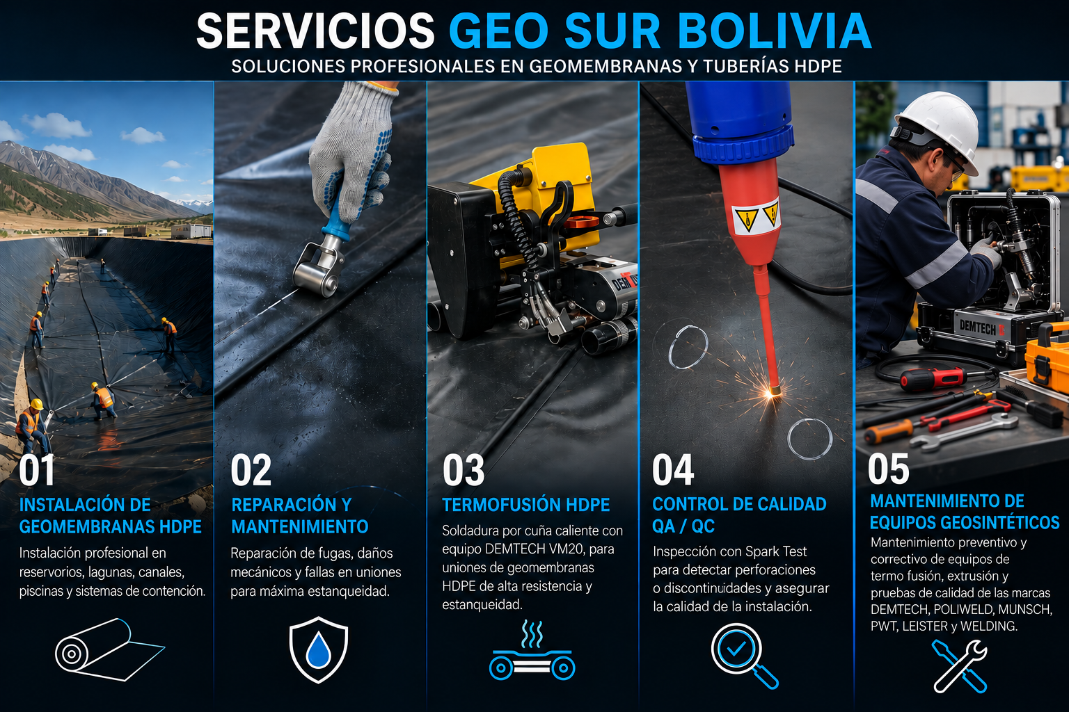 Geomembrana HDPE
